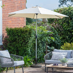 Outdoor Vazzano Parasol | Cream | 2.7m