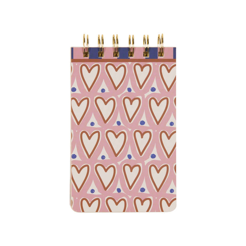 A Dopo Hearts Twin Wire Notepad