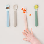 Foodie Easy-Grip Baby Spoons | Set of 3 | Powder Pink