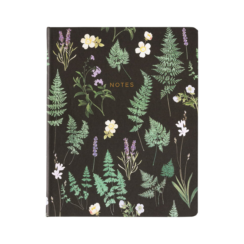 Lined Hardcover Desk Journal | Dusk Ferns |  8x10"