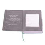 Soft Cover Guided Intentions & Reflections Journal | Duck Egg Blue | 4.75x8"