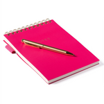 Spiral Steno Pen Pad | Hot Pink | 6x8.5"