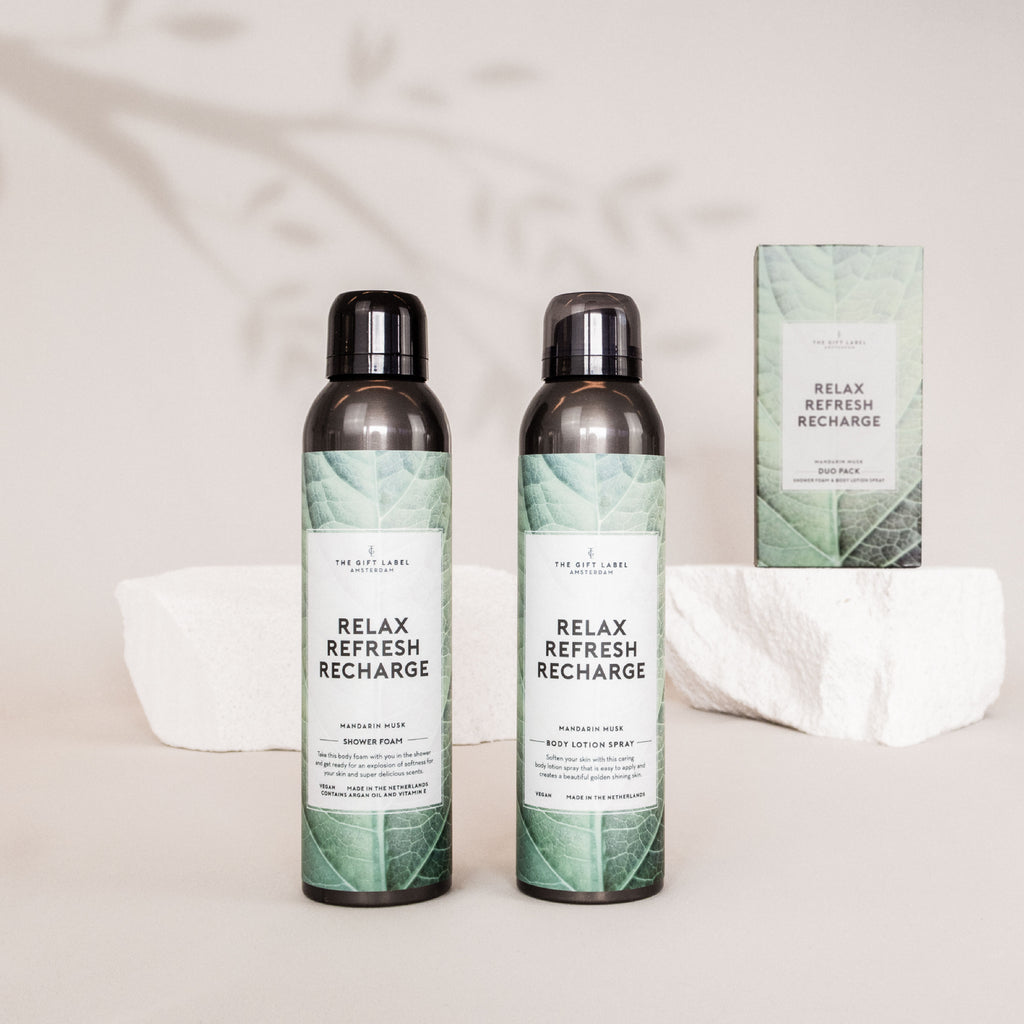 The Gift Label 'Relax, Refresh, Recharge' Gift Box Duo - Shower Foam ...