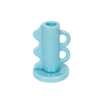 Retro Double Handle Candle Holder | Light Blue