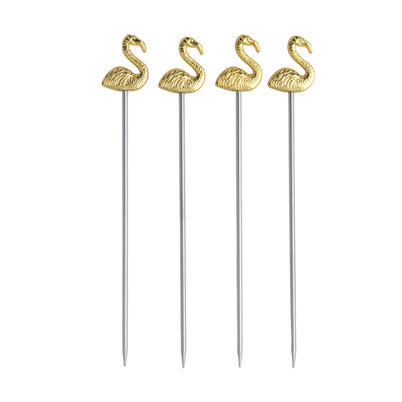 The Lily Flamingo Cocktail Picks | Set of 4