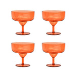 The Rue Margarita Glasses | Orange | Set of 4