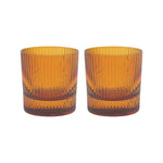 The Scout Lowball Glasses | Amber | Set of 2