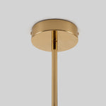 4 Shade Opal Disk Ceiling Light | Brass