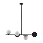 4 Shade Opal Disk Ceiling Light | Charcoal Grey