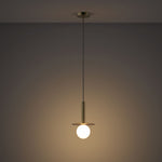 Disk Pendant Ceiling Light | Brass