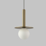 Disk Pendant Ceiling Light | Brass