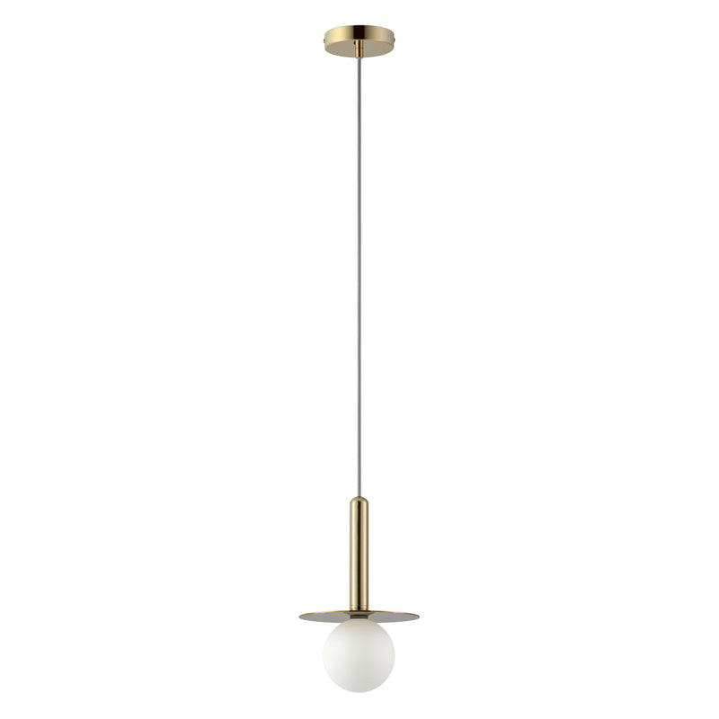 Disk Pendant Ceiling Light | Brass