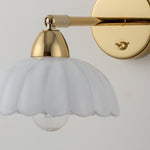 Flower Sconce Wall Light | White