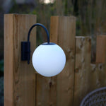 Outdoor Hanging Globe Wall Light | Charcoal Grey