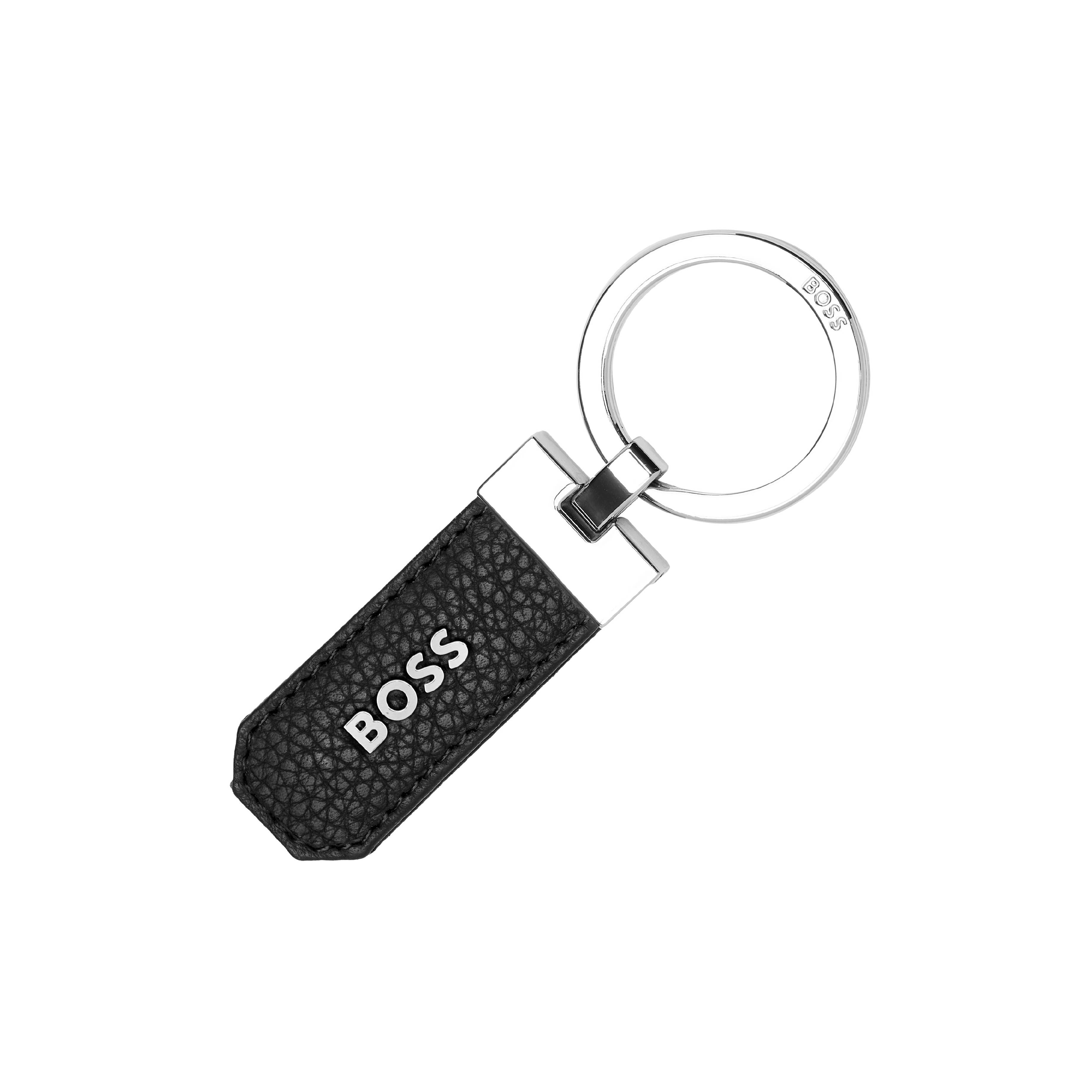 LEATHER KEYRING BLACK