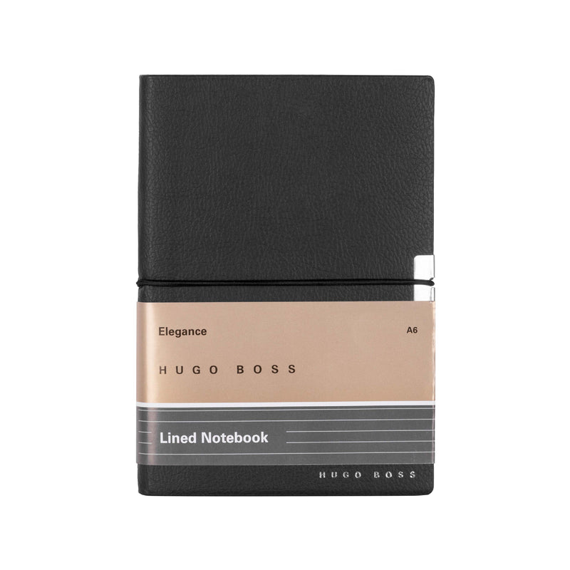 Elegance Storyline Lined A6 Notebook | Black