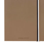 Iconic Plain A5 Notebook with Tricolour Strap | Camel