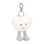 Amuseables Cream Heart Bag Charm