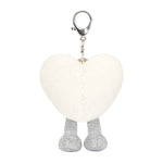 Amuseables Cream Heart Bag Charm