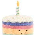 Amuseables Rainbow Birthday Cake Soft Toy | Large