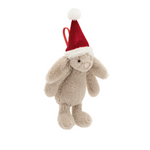 Bashful Christmas Bunny Hanging Decoration