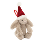 Bashful Christmas Bunny Hanging Decoration