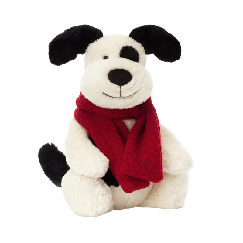 Bashful Winter Puppy Soft Toy