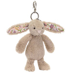 Blossom Beige Bunny Petal Bag Charm