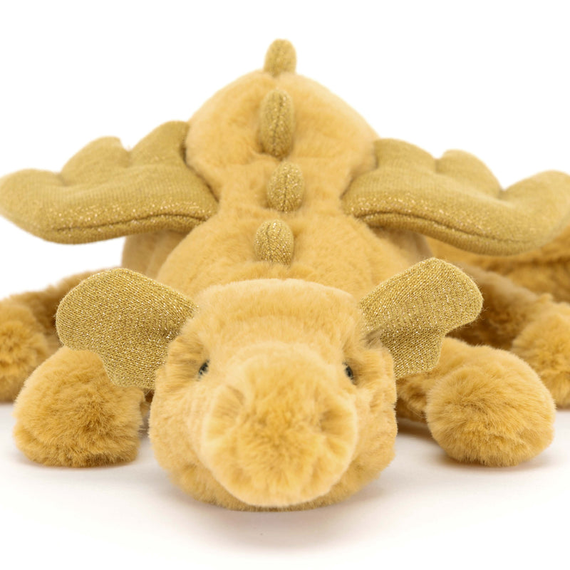 Jellycat Golden Dragon Soft Toy - Little | About Living