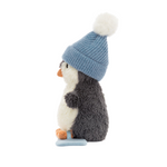 Peanut Penguin Snowboarding Soft Toy