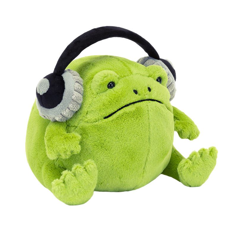 Ricky Rain Frog Headphones Soft Toy