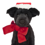 Winter Warmer Pippa Black Labrador Soft Toy