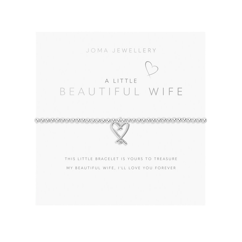 A Little 'Beautiful Wife' Bracelet | Silver Plated