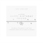 A Little 'Happy Birthday Friend' Bracelet | Silver Plated