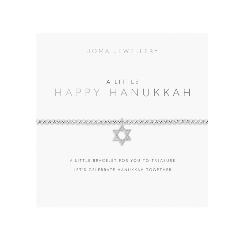 A Little 'Happy Hanukkah' Bracelet | Silver Plated