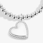 A Little Heart Jewellery Box 'With Love' Bracelet | Silver Plated