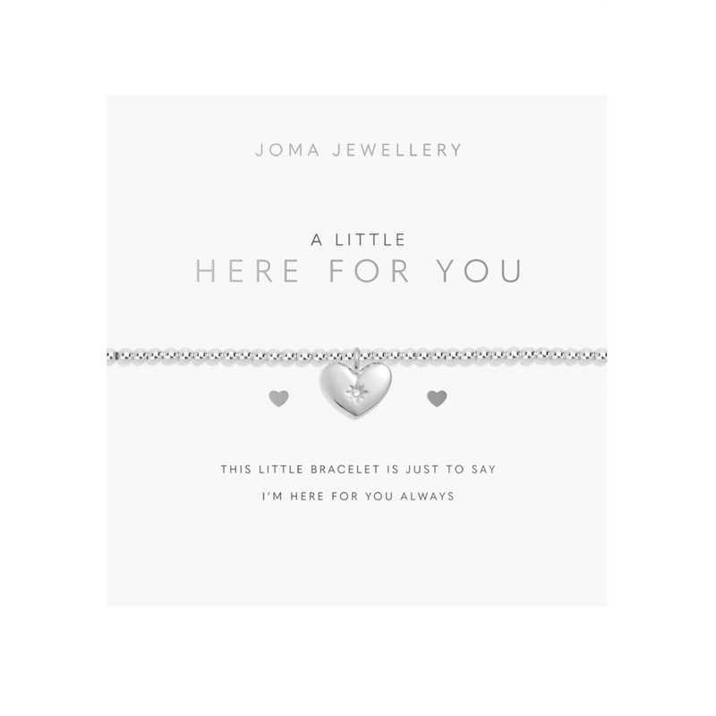 A Little 'Here For You' Bracelet | Silver Plated