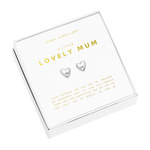 Boxed A Little 'Lovely Mum' Earrings | Silver Plated