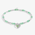 Birthstone A Little 'August' Aventurine Bracelet | Silver Plated