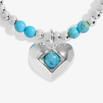 Birthstone A Little 'December' Turquoise Bracelet | Silver Plated