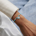 Birthstone A Little 'December' Turquoise Bracelet | Silver Plated