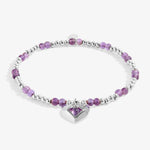 Birthstone A Little 'February' Amethyst Bracelet | Silver Plated