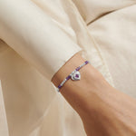 Birthstone A Little 'February' Amethyst Bracelet | Silver Plated