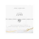 Birthstone A Little 'June' Moonstone Bracelet | Silver Plated