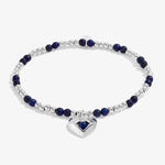 Birthstone A Little 'September' Lapis Lazuli Bracelet | Silver Plated