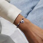 Birthstone A Little 'September' Lapis Lazuli Bracelet | Silver Plated