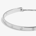 Bracelet Bar CZ Circle Bracelet | Silver Plated