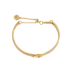 Bracelet Bar Knot Bangle | Gold Plated