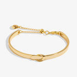 Bracelet Bar Knot Bangle | Gold Plated