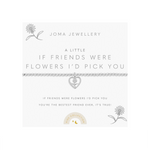 Children's A Little 'If Friends Were Flowers I'd Pick You' Bracelet | Silver Plated